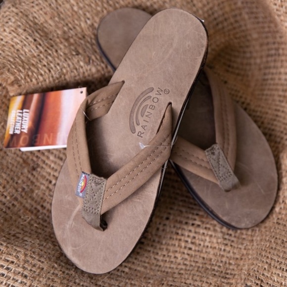 Rainbow Sandals Luxury Leather Stone Grey - Picture 1 of 3